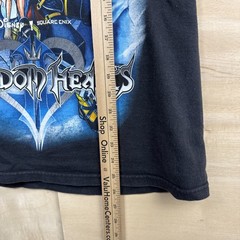 Kingdom Hearts Disney Square Enix Anime RPG Video Game Promo T Shirt Sz Medium