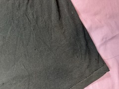 Vintage 80s Selvedge Chest Pocket Tee Shirt Mens Medium Black Thrashed Graphic