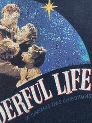 It’s A Wonderful Life Graphic Short Sleeve Black T-Shirt Men’s Size 3XL See Pics