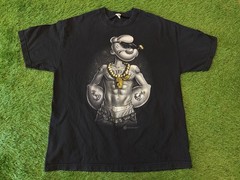 Y2K 2009 King POPEYE Gangsta Bling Tattoo Streetwear Vintage T-Shirt – Size XL