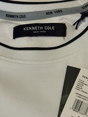 Kenneth Cole Men’s City Dweller Logo T-Shirt Crew Neck Cotton Black White Short…