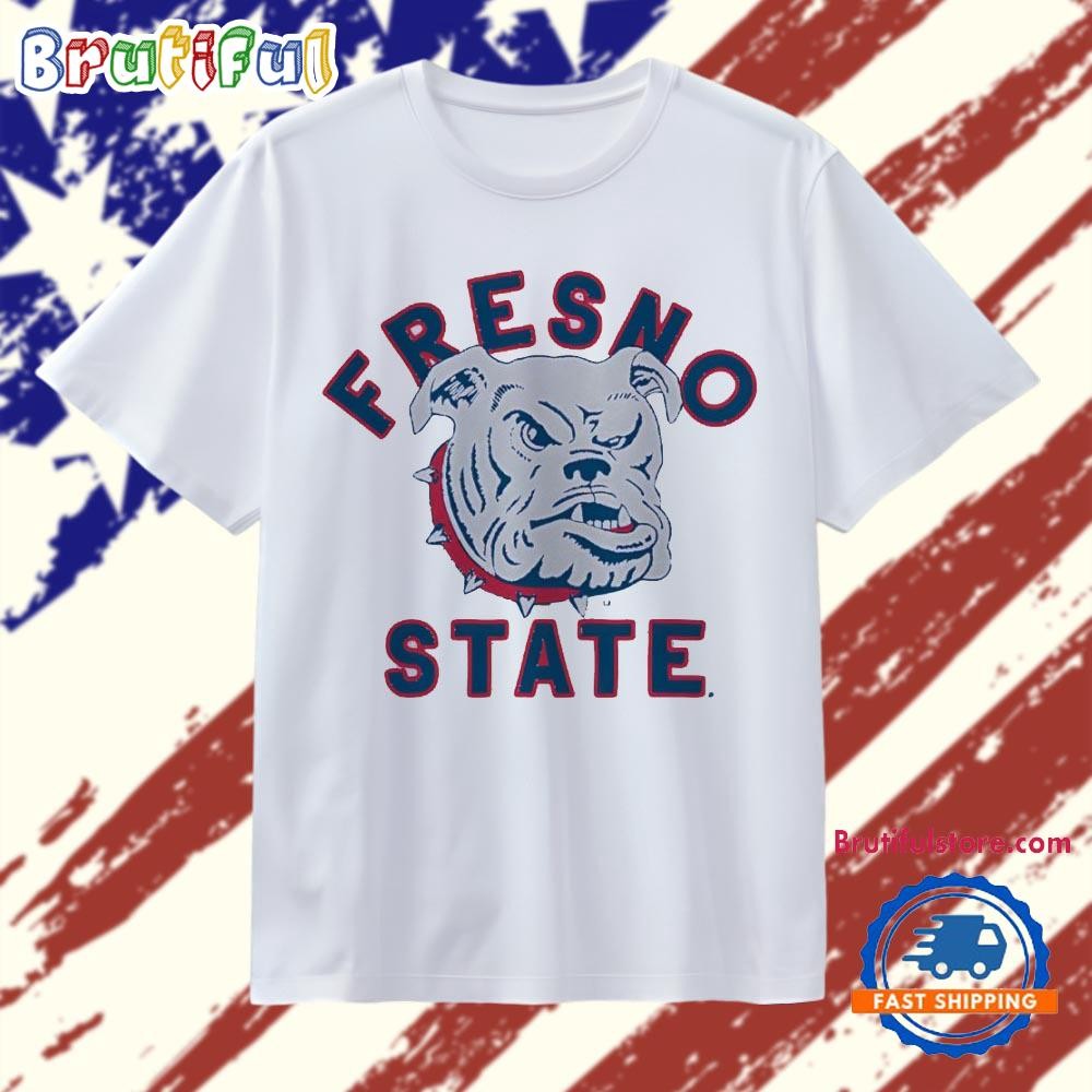 Fresno St NCAA Football Graphic Tee Vintage Sport Shirt