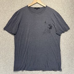 Gucci Men’s Graphic T-Shirt Gray Crew Neck Tee XXL Italy