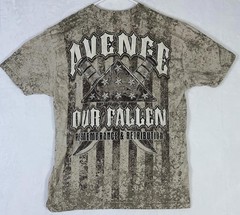 7.62 Design Avenge The Fallen AOP T-shirt Patriots Men of Arms Eagle XLARGE Rare