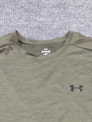 Under Armour Shirt Mens XL Green Short Sleeve Loose Fit Performance
