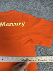 Freddie Mercury Shirt Mens S Orange Graphic Crew Neck Cotton Tagless Music