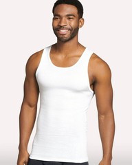 Jockey 100% Cotton Tall Man A-Shirt Tank, White – 3 Pack