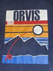 New Mens ORVIS Blue Tee Shirt Size XLarge