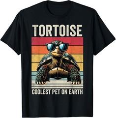 Tortoise Coolest Pet On Earth, Funny Tortoise T-Shirt