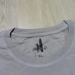 JOHNNIE O Mens XL T SHIRT RIDE OUT STEEL GREY SHORT SLEEVE GOLF TEE SURFER