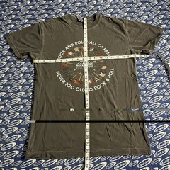 VINTAGE Rock and Roll Hall of Fame Shirt Mens Size Small Gray Music Graphic Tee