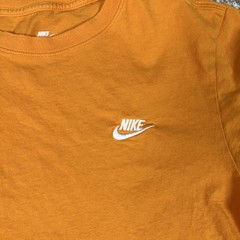 Nike Shirt Mens Large Orange The Nike Tee Embroidered Swoosh Casual Sports T