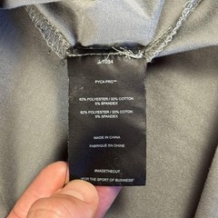 Cuts Shirt Mens Medium Gray Curve-Hem Pyca Pro Performance Stretch Crewneck Tee