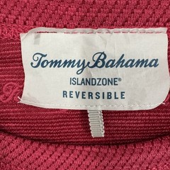 Tommy Bahama Mens T Shirt Large Red Islandzone Reversible Coolmax Tencel Modal