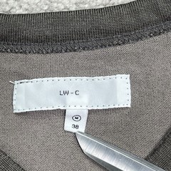 Lady White Co. LW-C Shirt Mens Size Medium 38 Gray V-Neck Cotton Rayon Blend