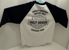 Harley Davidson Motorcycles Tshirt Mens L White Freedom Of Choice Overseas Tour