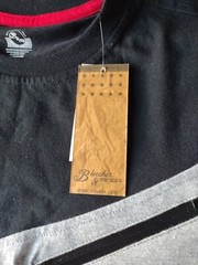 Bleecker Mercer T shirt Men M Gray Black Casual Colorblock Retro Asymmetrical