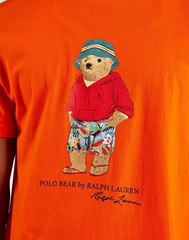 Men’s Polo Ralph Lauren Polo Bear Tee ORANGE Size S&M
