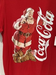 Coca Cola Santa Claus Graphic Tee Vintage Style, Red, XL NWT