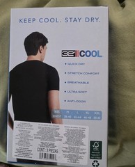2/3 Packs 32 Degrees Men’s Cool Tee Short Sleeve Crew Neck Black Size Large NEW
