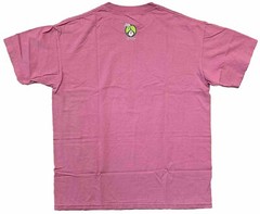 Life Is Crap • Out Of Wine • Humorous Sign & Wine Glass T-shirt Size Large Pink
