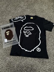 A Bathing Ape BAPE Men’s L Cotton Graphic Logo Crew Neck Tee Lot of 3