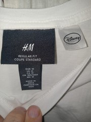 H&M Mickey Mouse Disney White Regular Fit Medium T- Shirt – Gorgeous