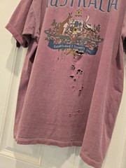 Vintage Galt Sand Australia Distressed Purple Mens XL Short Sleeve T Shirt Faded