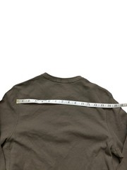 Vince Shirt Mens Size Medium Dark Olive Wafer Knit Henley Shirt Long Sleeve Slim