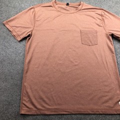 Vuori Shirt Mens Large Brown Solid Short Sleeve Pocket Tee Lightweight