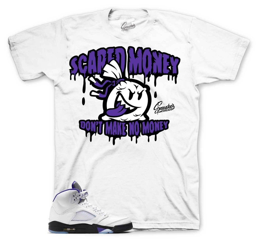 Shirt To Match Jordan 5 Concord – Scared Money Sneaker Tee