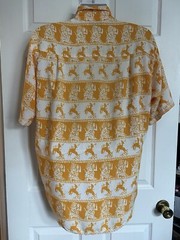 Vintage What’s Happening Primitive Heat Tribal Hawaiian Button Shirt – Men’s L