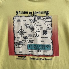 VTG Texas Chainring Challenge IV Cycling Shirt Single Stitch Men’s L 90’s USA