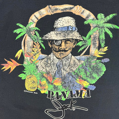 Vintage Panama Jack T Shirt 1990s Panama Jack Single Stitch Double-sided Adult L