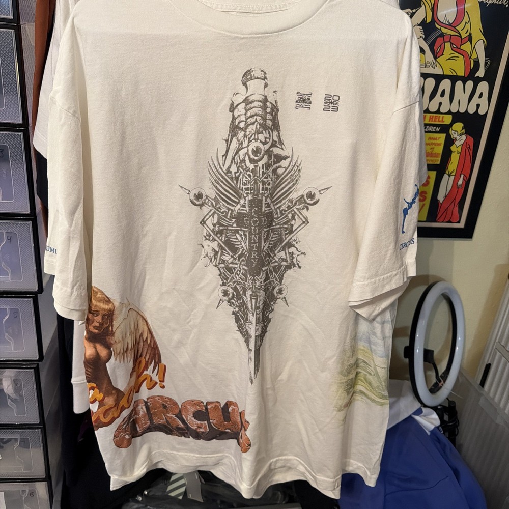 Travis Scott Utopia Tour T-Shirt Mens XXL I Can See The Future Circus Maximus