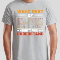What Part Of Dont You Understand Mathematics Education Mens T Shirt Womens Tee