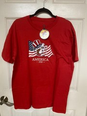 Buc-ees 250th Anniversary USA 4th of July 1776-2026 T-Shirt NWT Size Large