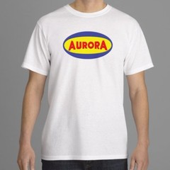 Aurora Model Kits Retro Logo 100% Cotton Graphic T-Shirt