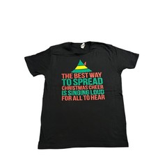 LAT Apparel Elf Movie Quote Graphic T-Shirt Mens Large Black Excellent Festive