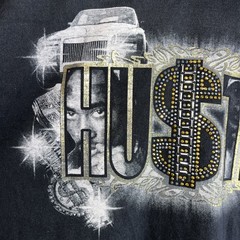 Tupac Shakur Men’s 3XL Hustla VTG graphic Black T-Shirt Big & Tall Hip Hop 90’s
