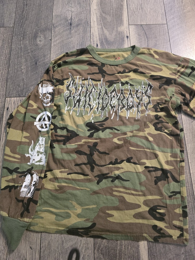 Suicideboys Men’s L Camo Hip-hop Rap Streetwear Long Sleeve Logo G59 Y2K