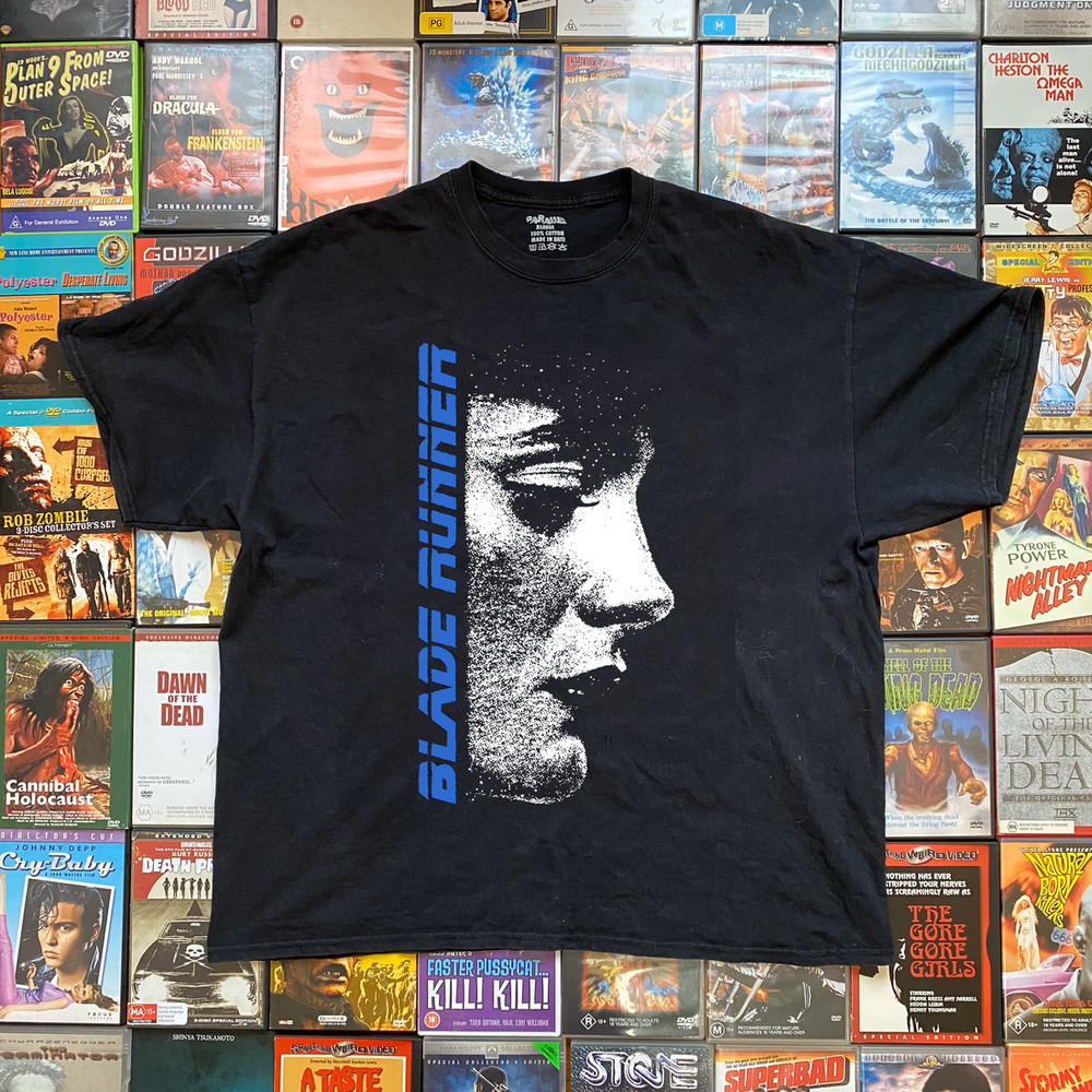 Blade Runner T-Shirt Vintage Sci-Fi Cyberpunk Movie Retro Graphic Tee S-5XL