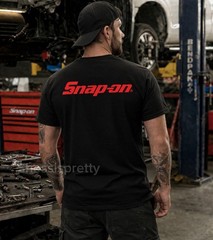 Mechanic T-Shirt Snap-On Style | 100% Cotton Work Tee | Durable Print | Men’s