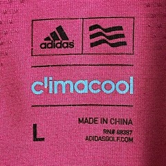 Adidas Climacool Active Collared Shirt Men Size L Fuchsia Pink Short Sleeve