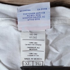 Vintage Champion T-Shirt Mens Size XL White LA Fitness Sports Athletic Tee 90s