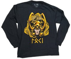 Loki Marvel Comics God of Mischief Long Sleeve T-Shirt Tee Loot Crate Exclusive