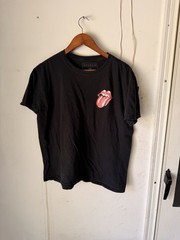 Vintage Rolling Stones Tour 2019 Black Tongue Logo Graphic Tee Short Sleeve L