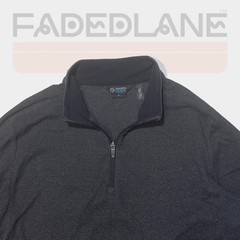 Modetta Outdoor Project Charcoal Gray/ Black Quarter Zip Pull Over, Size: Small