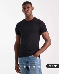 ASOS DESIGN essentials muscle fit T-shirt in black Size XL