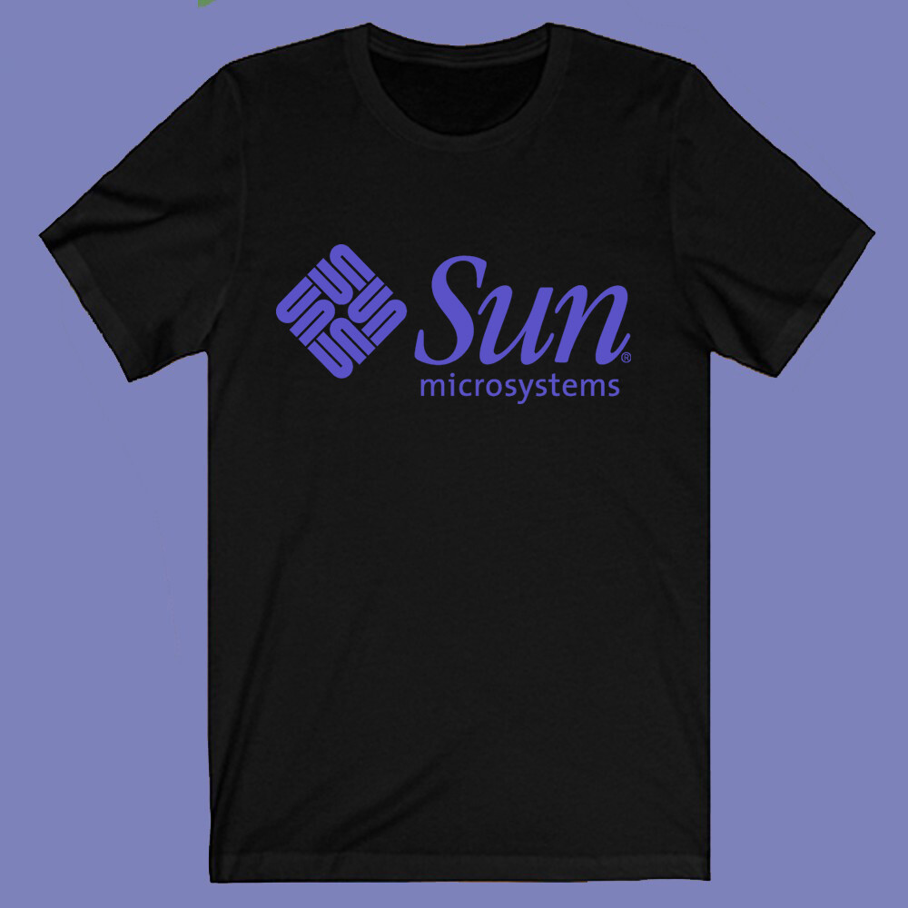 Sun Microsystems Company Men’s Black T-shirt Size S-3XL